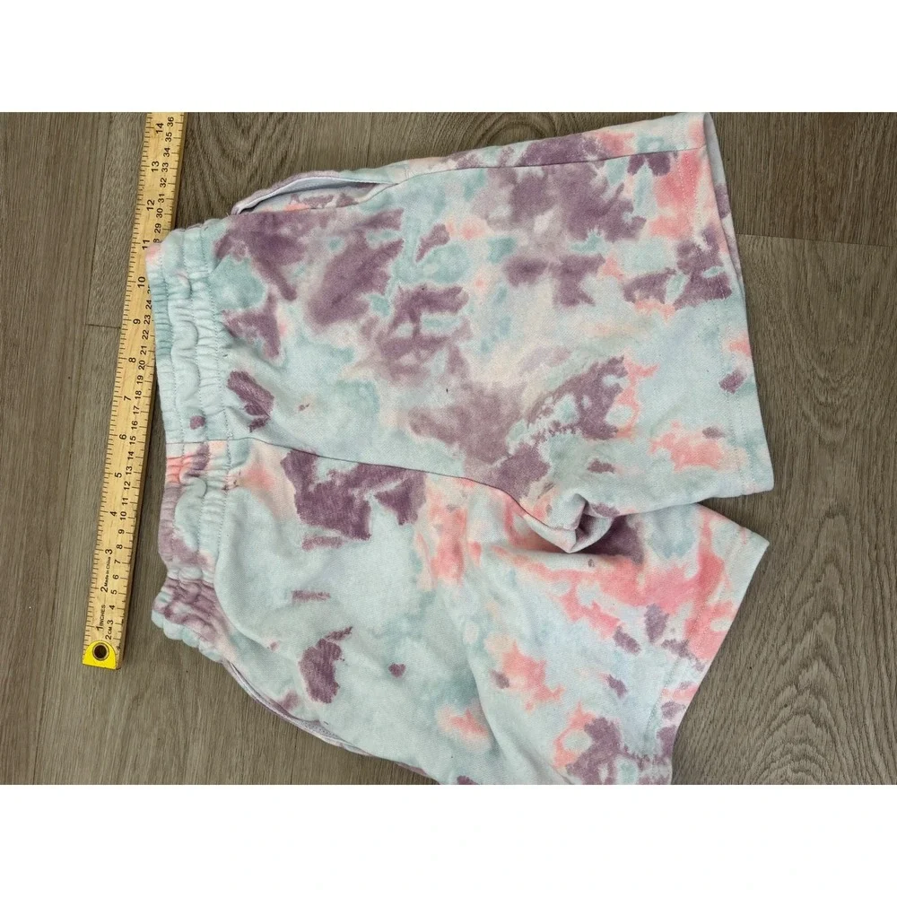 Jordan Air Boys Tie Dye Fleece Shorts Pink Purple Teal Jumpman Small 8-10Y